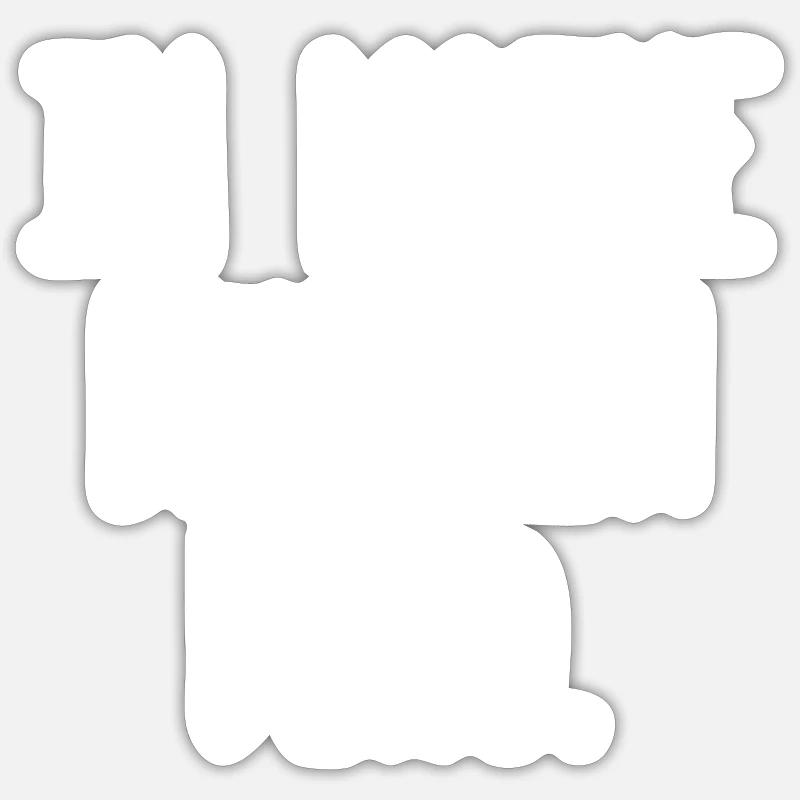 In Mathe bin ich Deko - Mathematik - Sticker Größe S (10 x 10 cm) - Mattweiß