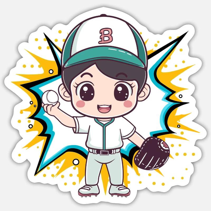 Baseball Battes de baseball Sticker taille S (10 x 10 cm)