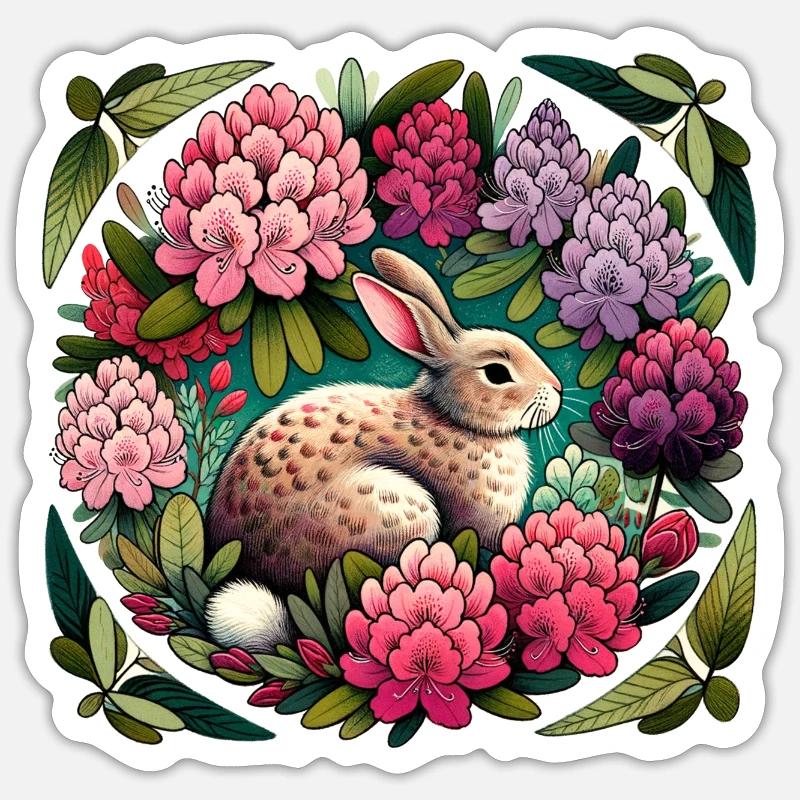 Cute Bunny Rabbit - Sticker size S (10 x 10 cm) - white matte