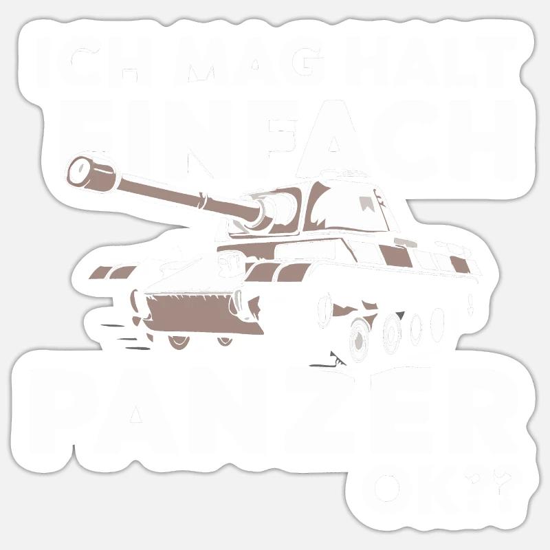 Panzer Kampfpanzer Panzerkampfwagen Panzerfahrer Sticker Größe S (10 x 10 cm)