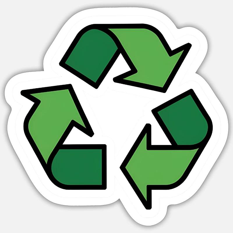 Recycling Sticker size S (10 x 10 cm)