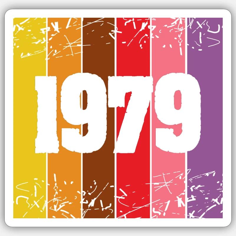 1979 - Sticker Größe S (10 x 10 cm) - Mattweiß