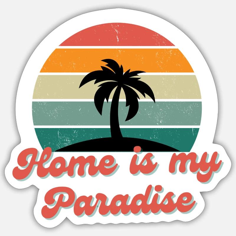 Paradis Sticker Größe S (10 x 10 cm)
