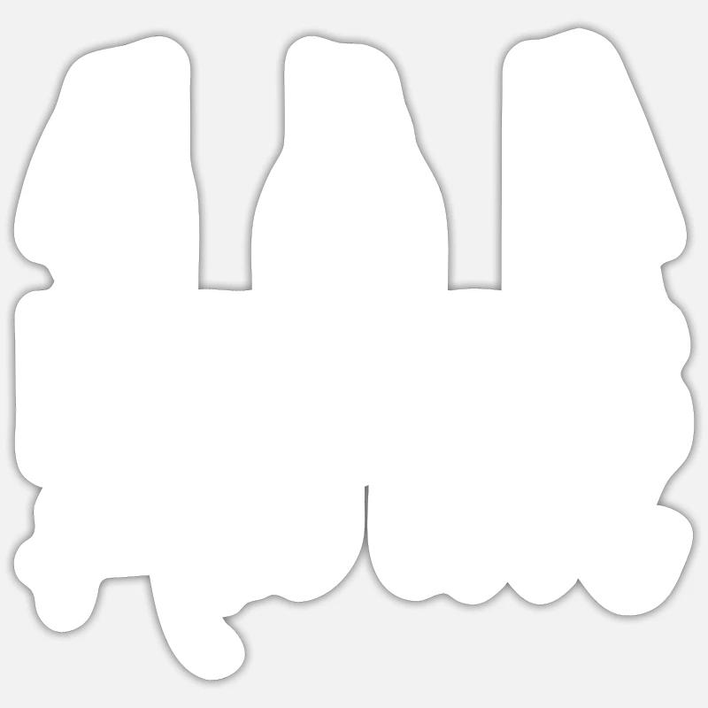 Pingouin - Sticker taille S (10 x 10 cm) - blanc mat