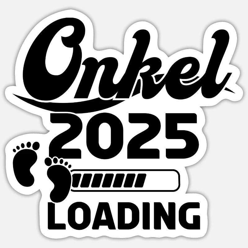 Onkel 2025 Loading Sticker Größe S (10 x 10 cm)