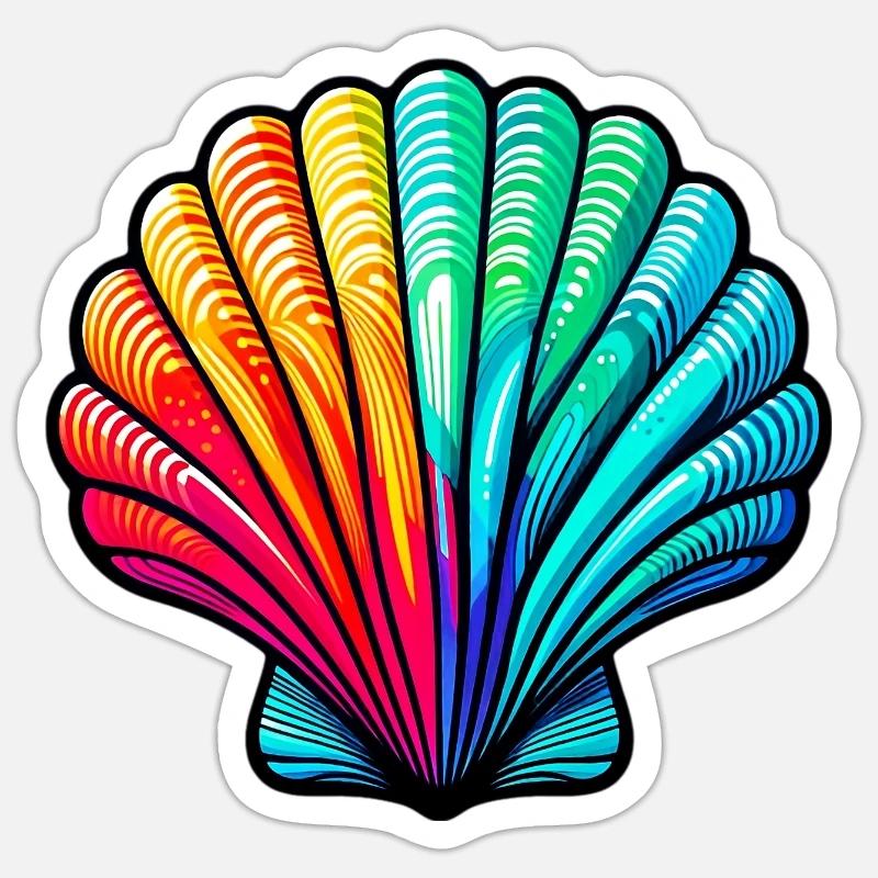 Shell Sticker size S (10 x 10 cm)