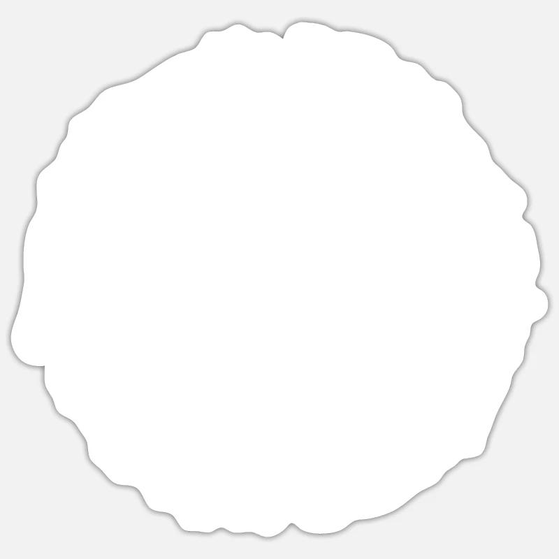 Mason als Mann - Sticker Größe S (10 x 10 cm) - Mattweiß