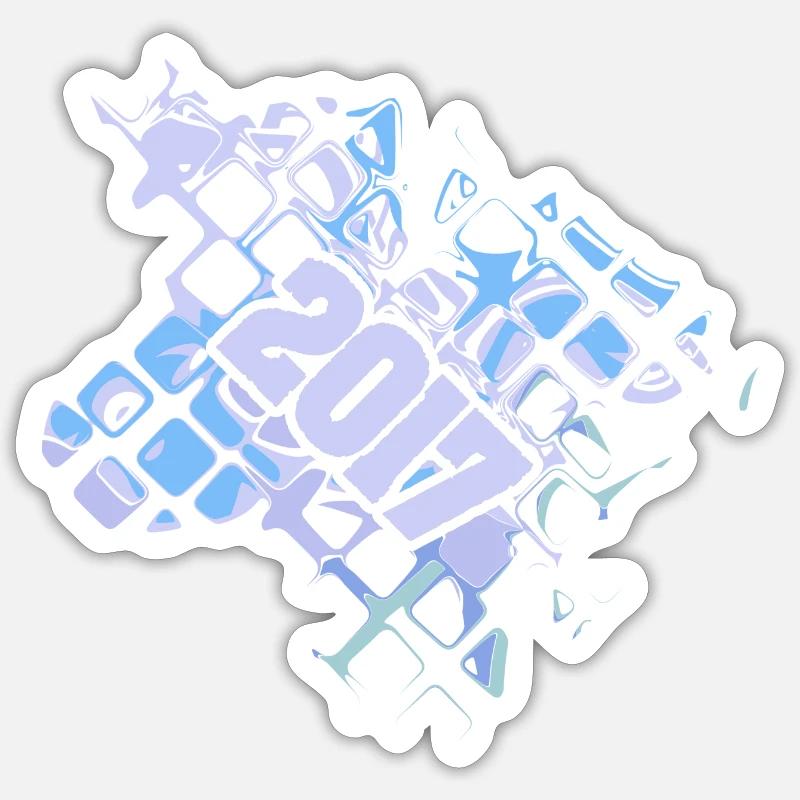 2017 - Sticker Größe S (10 x 10 cm) - Mattweiß
