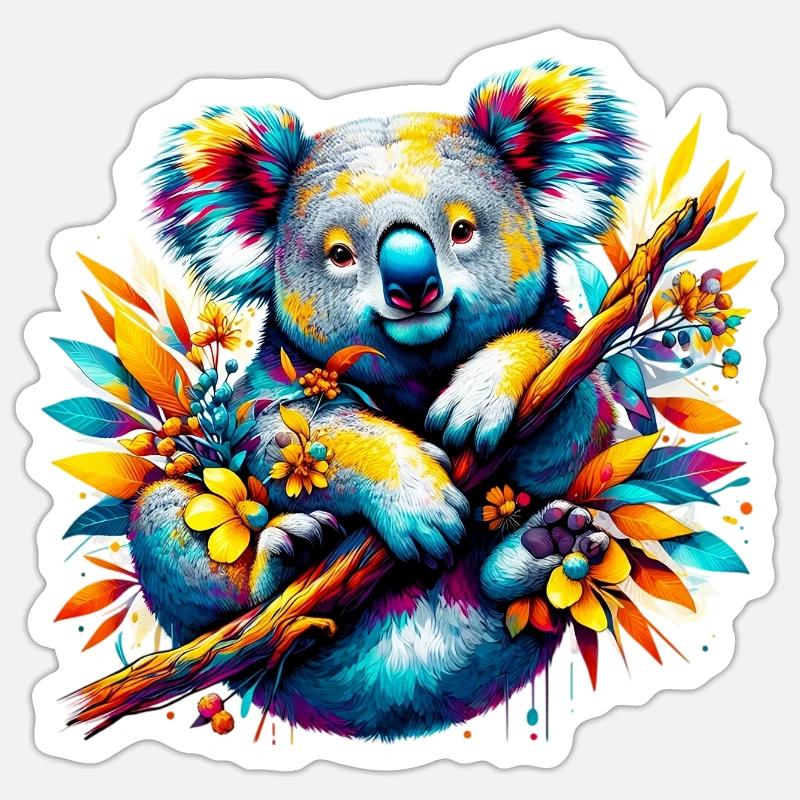 Koala - Sticker size S (10 x 10 cm) - white matte