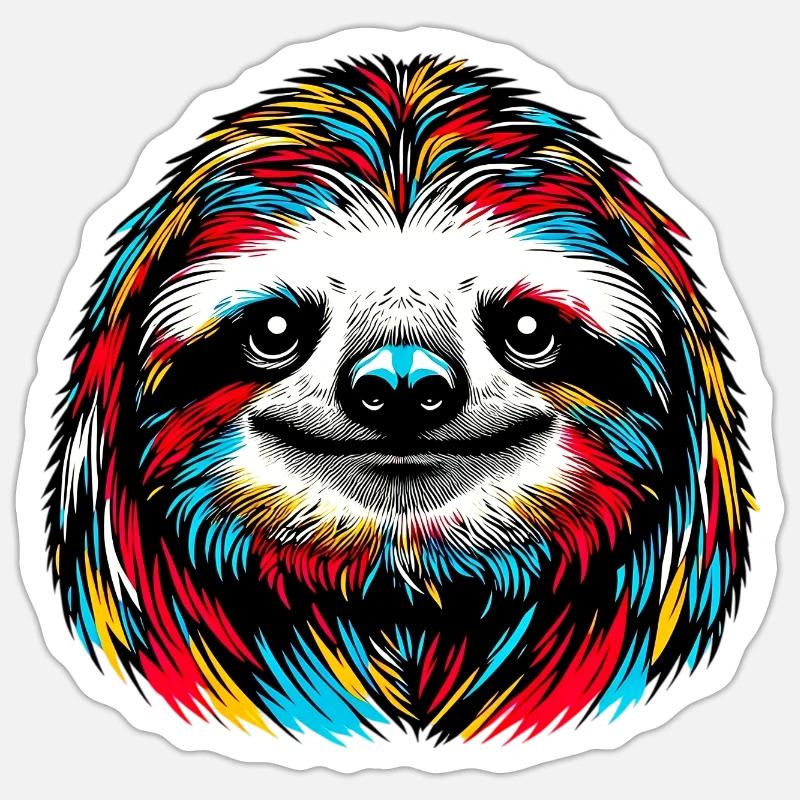 Sloth Sticker size S (10 x 10 cm)
