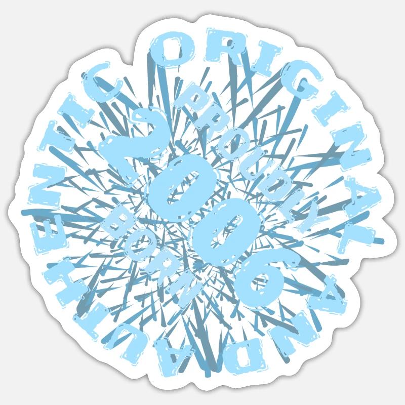 Emplacement 2006 - Sticker taille S (10 x 10 cm) - blanc mat