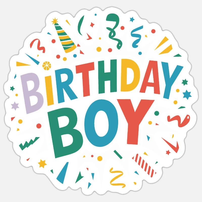 Geburtstagskind Sticker Größe S (10 x 10 cm)