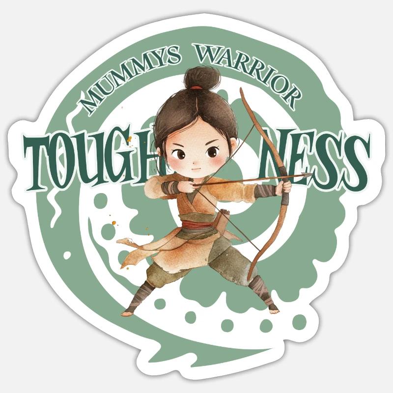 Mummys warrior Sticker Größe S (10 x 10 cm)