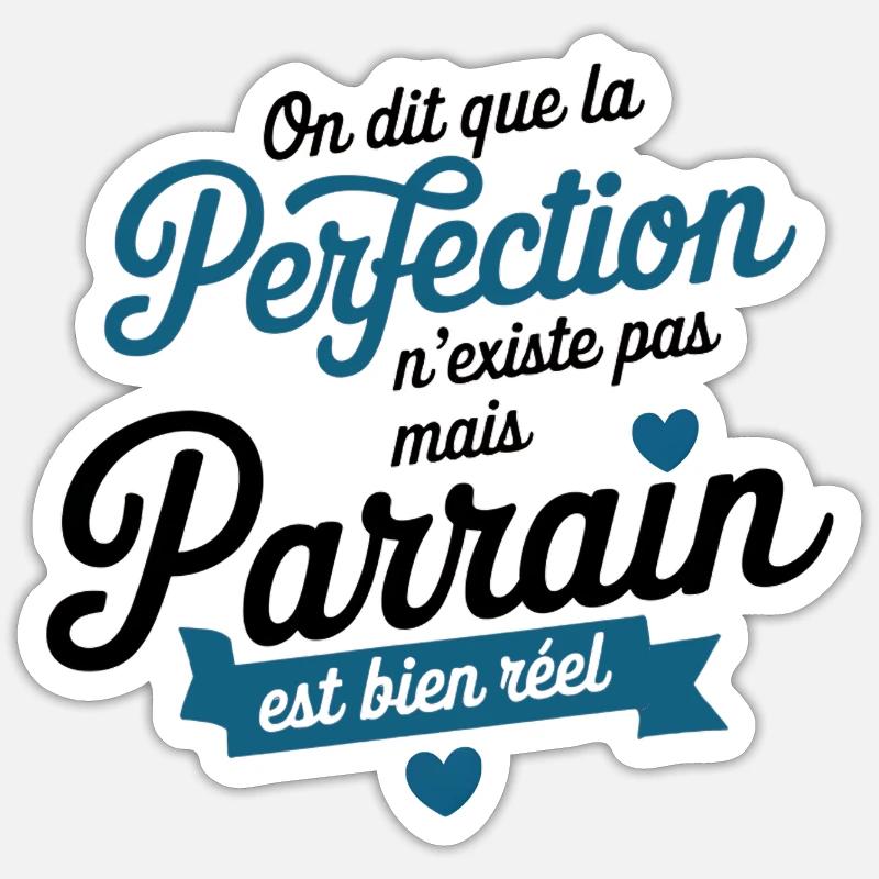 Der Pate ist echte Perfektion Sticker Größe S (10 x 10 cm)