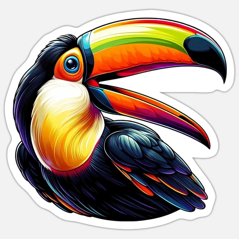 Tukan Sticker Größe S (10 x 10 cm)