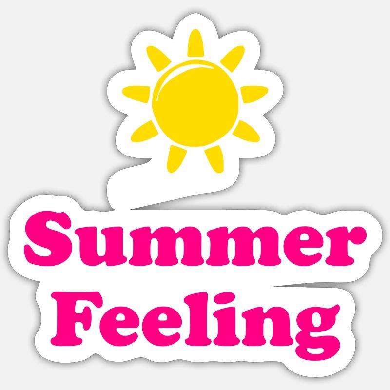 Summer Feeling Sticker Größe S (10 x 10 cm)