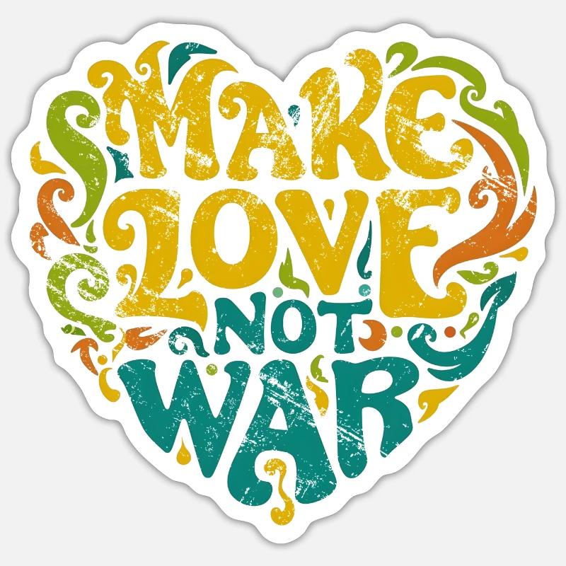 Make Love not War Sticker size S (10 x 10 cm)