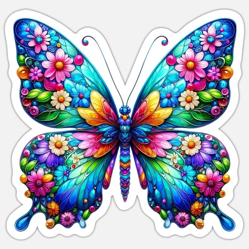 Butterfly Sticker size S (10 x 10 cm)