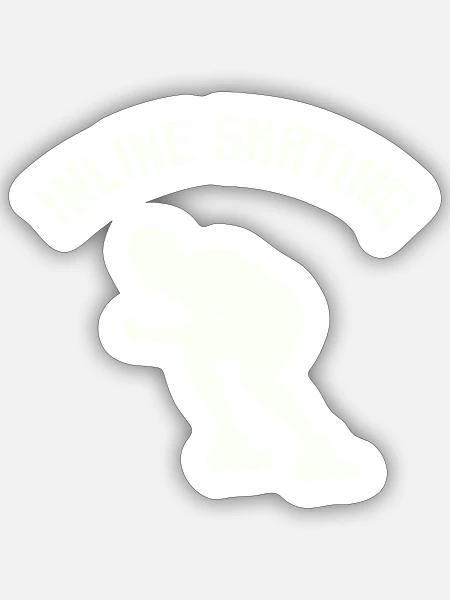 Roller - Sticker taille S (10 x 10 cm) - blanc mat