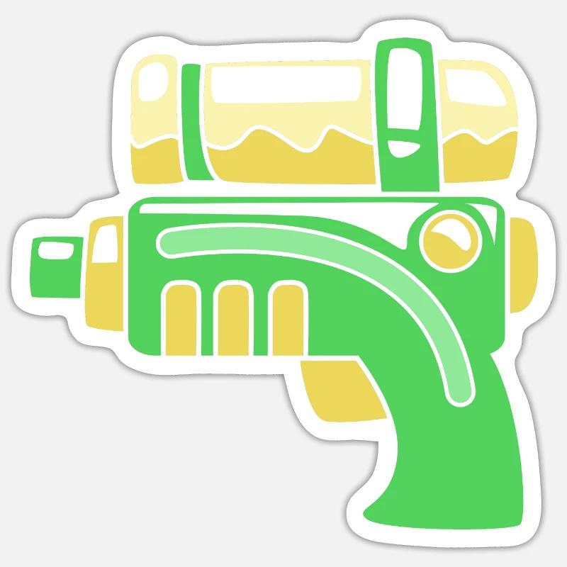 Pistolet à eau Sticker taille S (10 x 10 cm)