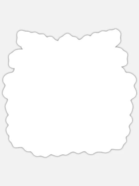 Am ehesten werden Sie das Rentier streicheln - Lustige Weihnachten - Sticker Größe S (10 x 10 cm) - Mattweiß