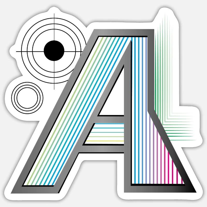 Design "Aesthetica" - Sticker size S (10 x 10 cm) - white matte