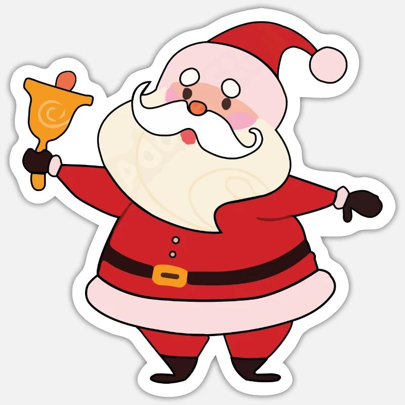 Santa Clause - Sticker size S (10 x 10 cm) - white matte