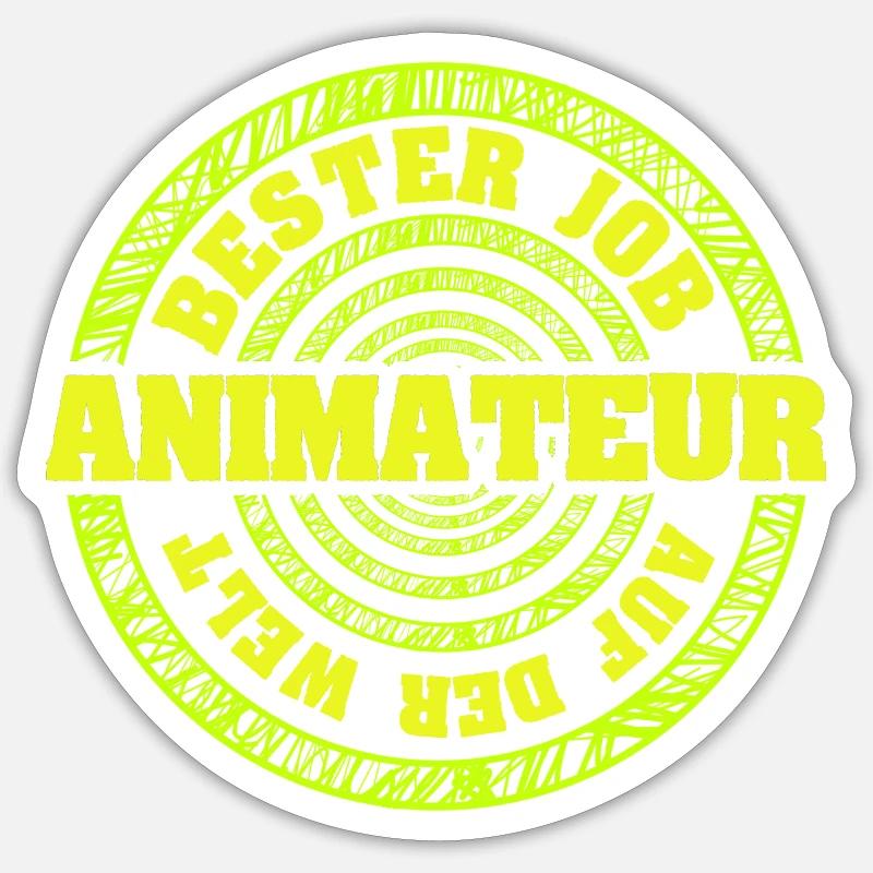 Gift for entertainer - Sticker size S (10 x 10 cm) - white matte