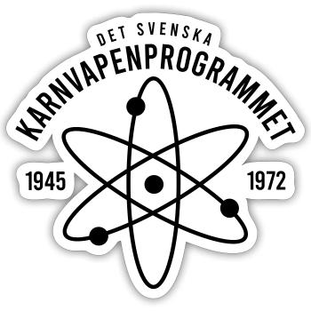 Le programme d’armement nucléaire de la Suède - Sticker taille S (10 x 10 cm) - blanc mat - Devant
