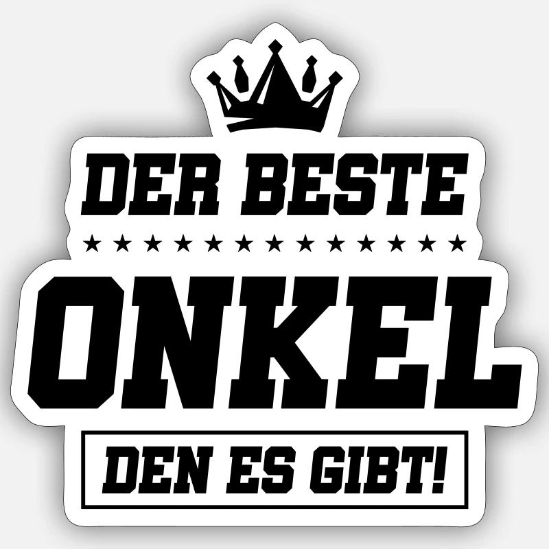 The best uncle Sticker size S (10 x 10 cm)