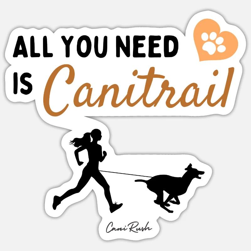 Canitrail - Sticker size S (10 x 10 cm) - white matte