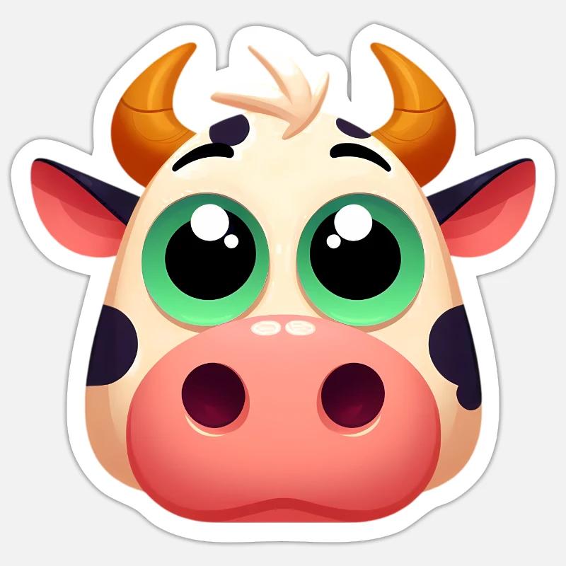 Vache Sticker taille S (10 x 10 cm)