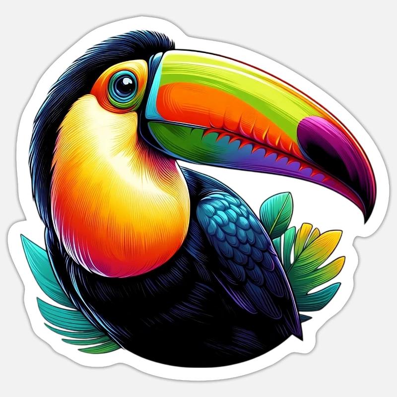 Tukan Sticker Größe S (10 x 10 cm)