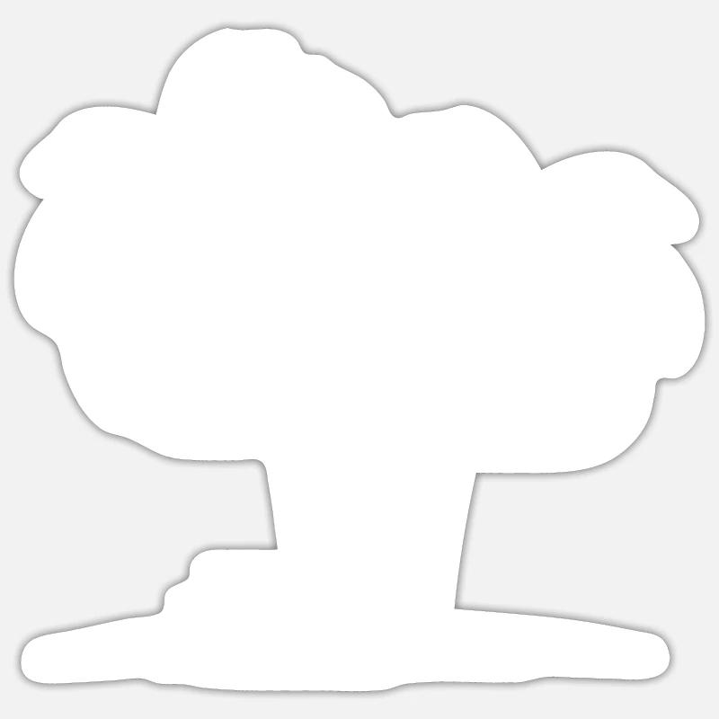 Palm Island - Sticker size S (10 x 10 cm) - white matte