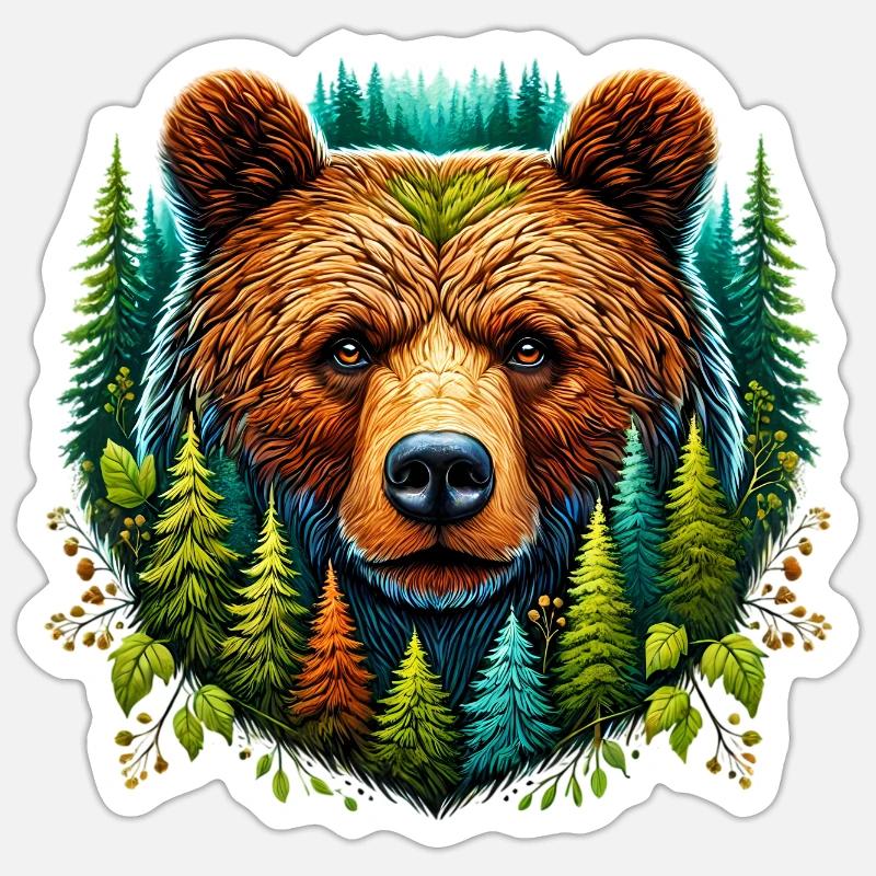 Bear Sticker size S (10 x 10 cm)