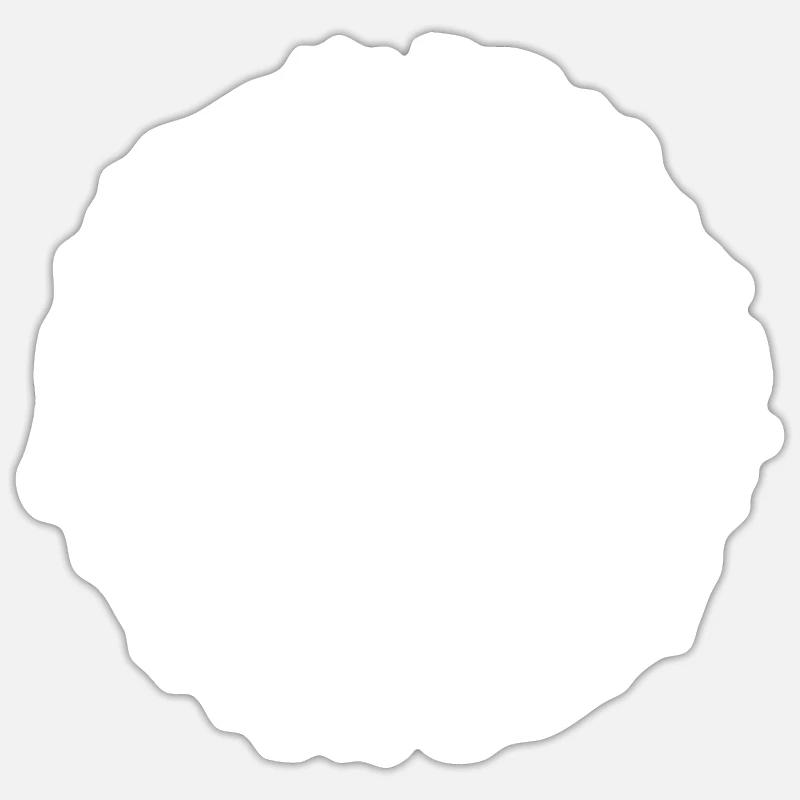 Mann Mitsu - Sticker Größe S (10 x 10 cm) - Mattweiß