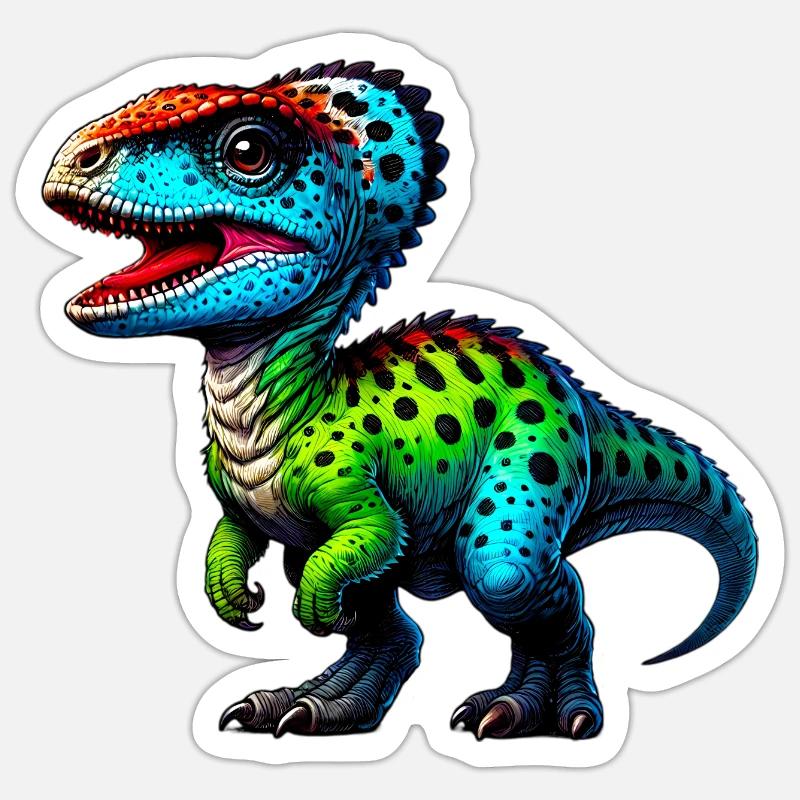 Dinosaur - Sticker size S (10 x 10 cm) - white matte