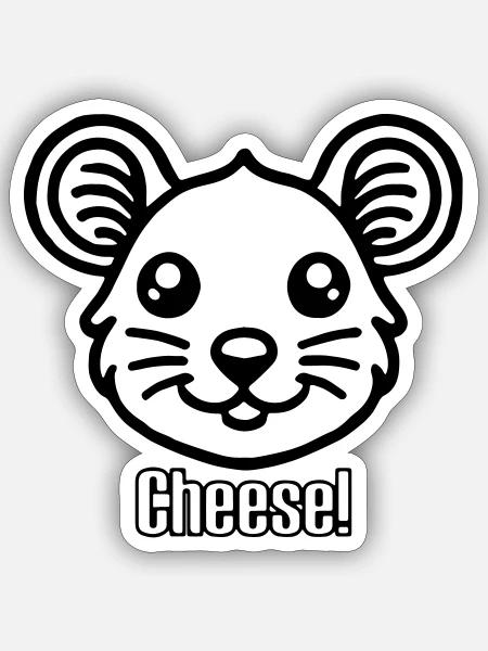  - Sticker size S (10 x 10 cm) - white matte