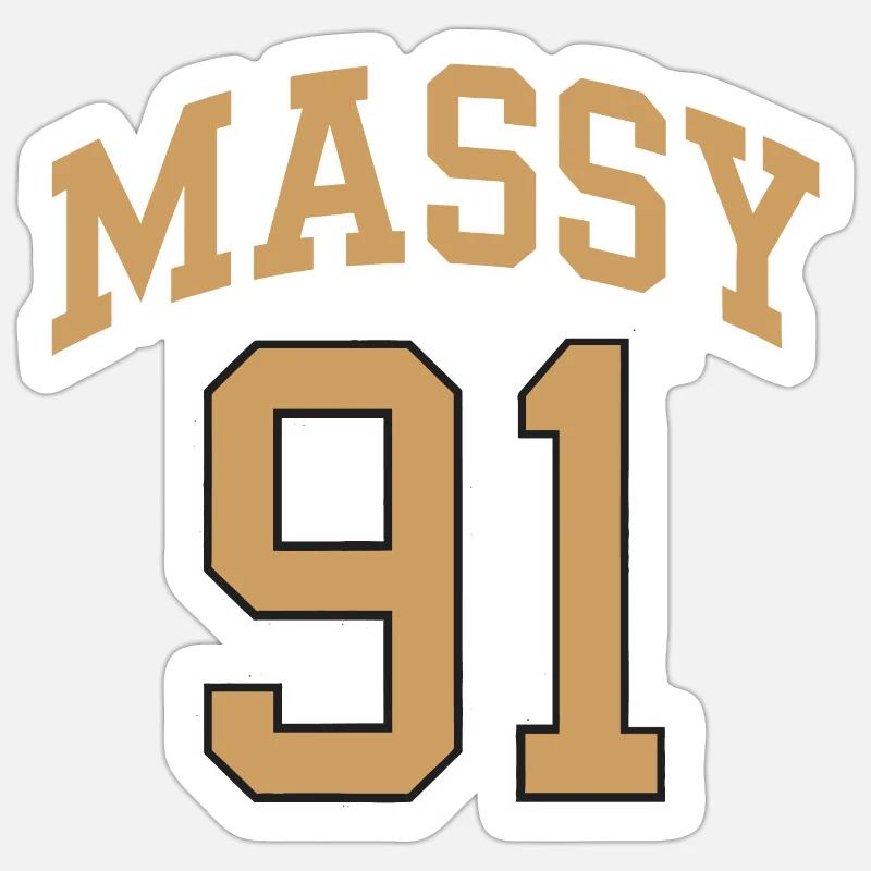 Massy 91 - Sticker taille S (10 x 10 cm) - blanc mat