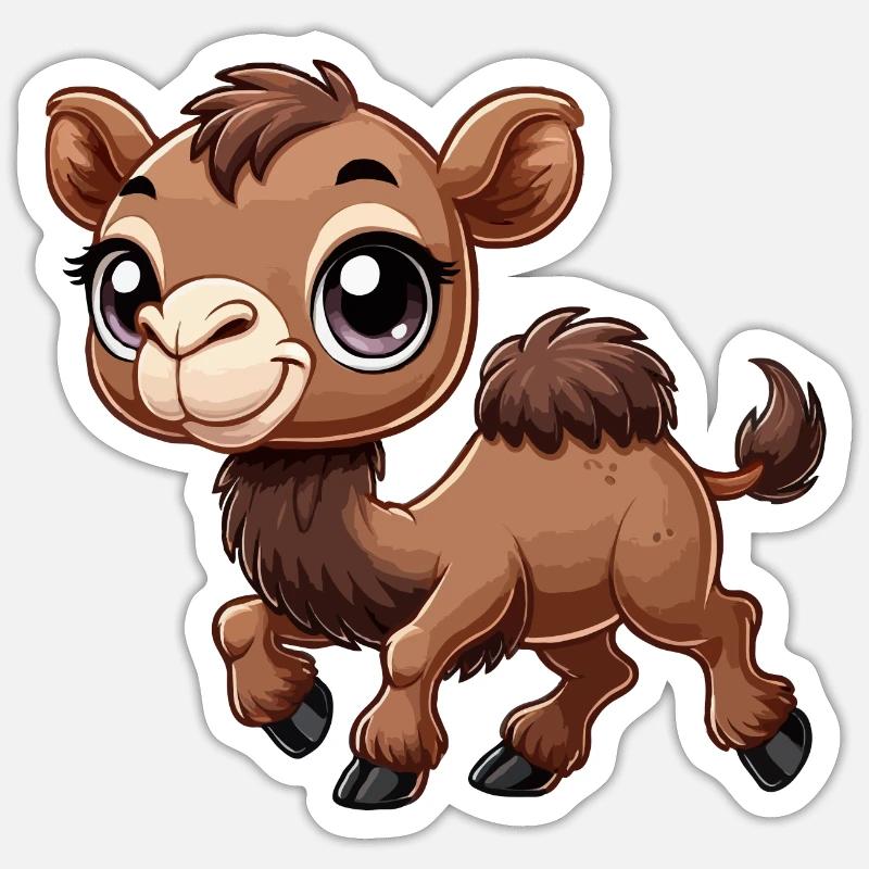 Camel child Sticker size S (10 x 10 cm)