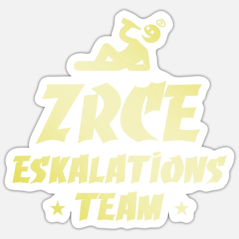 Escalade Zrce - Sticker taille S (10 x 10 cm) - blanc mat