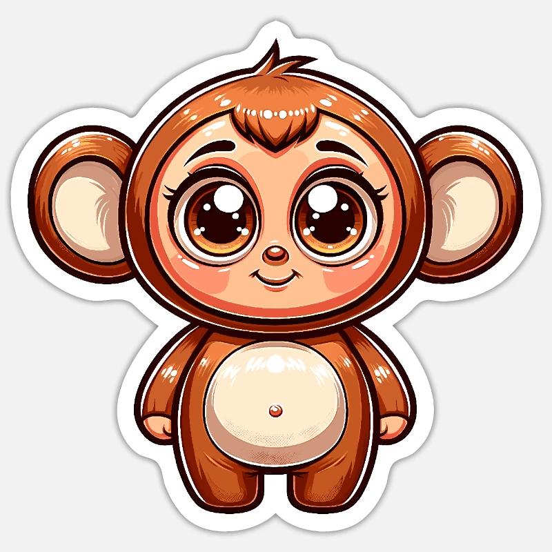 Cheburashka Russian auf Russisch Russen - Sticker Größe S (10 x 10 cm) - Mattweiß