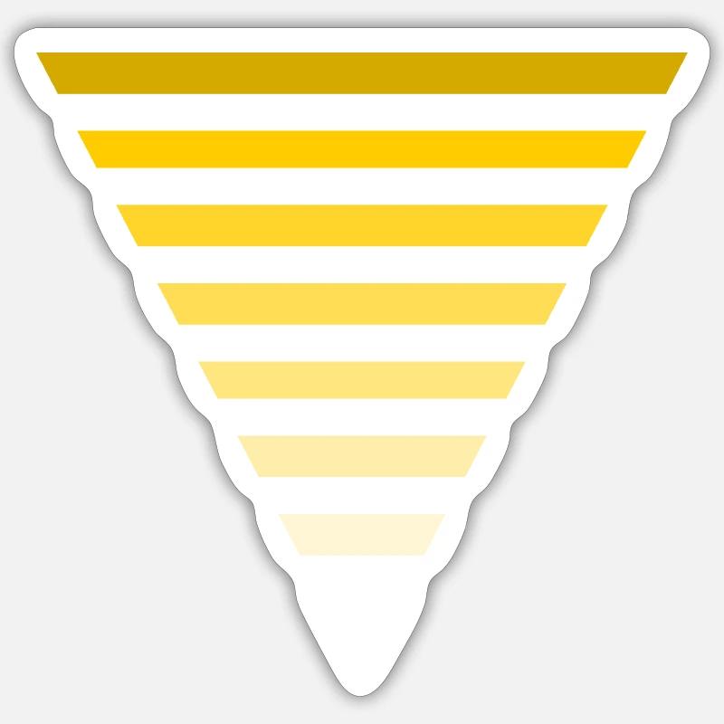 triangle - Sticker size S (10 x 10 cm) - white matte