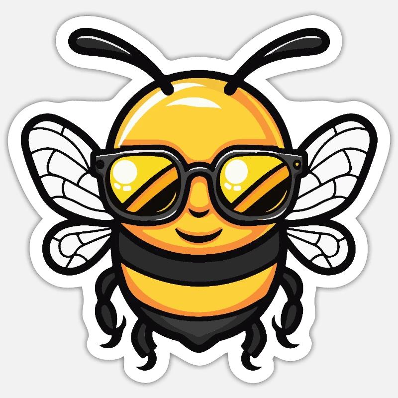 Bee Cool Comic Sticker size S (10 x 10 cm)