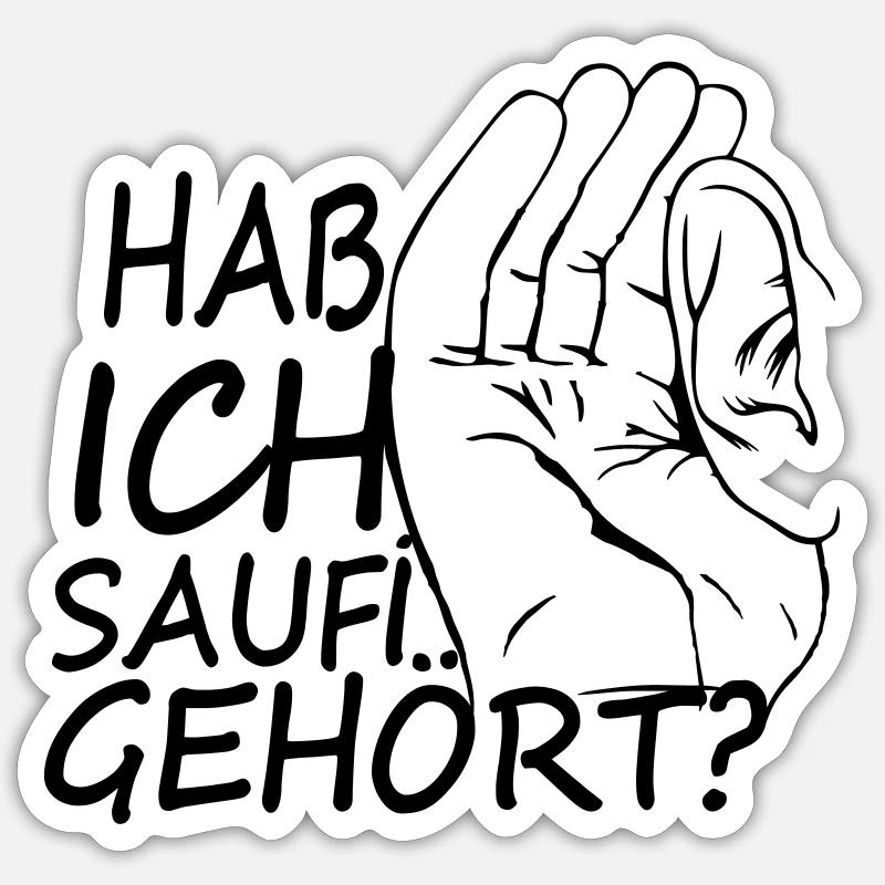 I've heard drinking Sticker size S (10 x 10 cm)