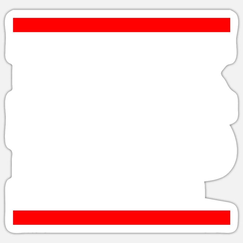 Fck fdp - Sticker size S (10 x 10 cm) - white matte