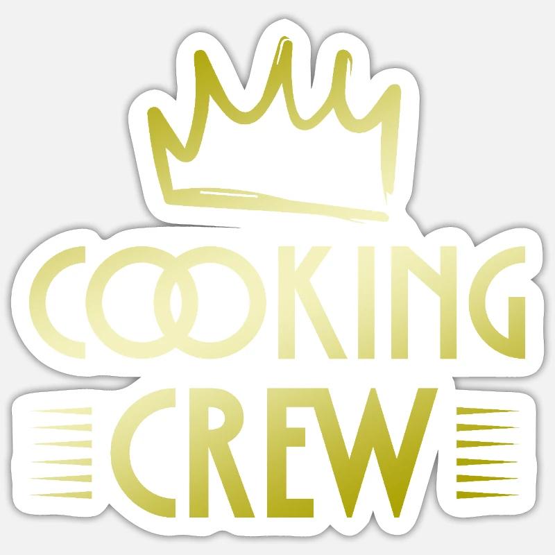 Cooking Crew - Sticker size S (10 x 10 cm) - white matte