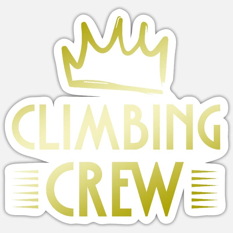 Climbing Crew - Sticker size S (10 x 10 cm) - white matte