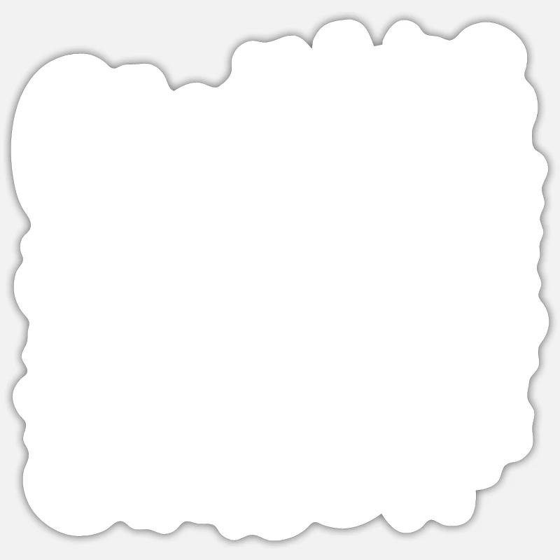 Cupcakes et bisous - Sticker taille S (10 x 10 cm) - blanc mat