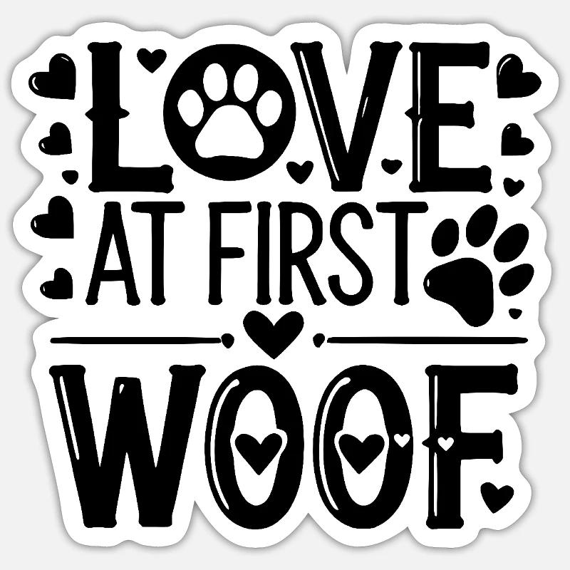 Liebe auf den ersten Blick Sticker Größe S (10 x 10 cm)